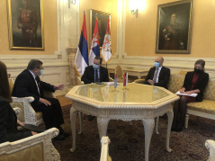 11 December 2020 National Assembly Speaker Ivica Dacic in meeting with the Cuban Ambassador to Serbia 